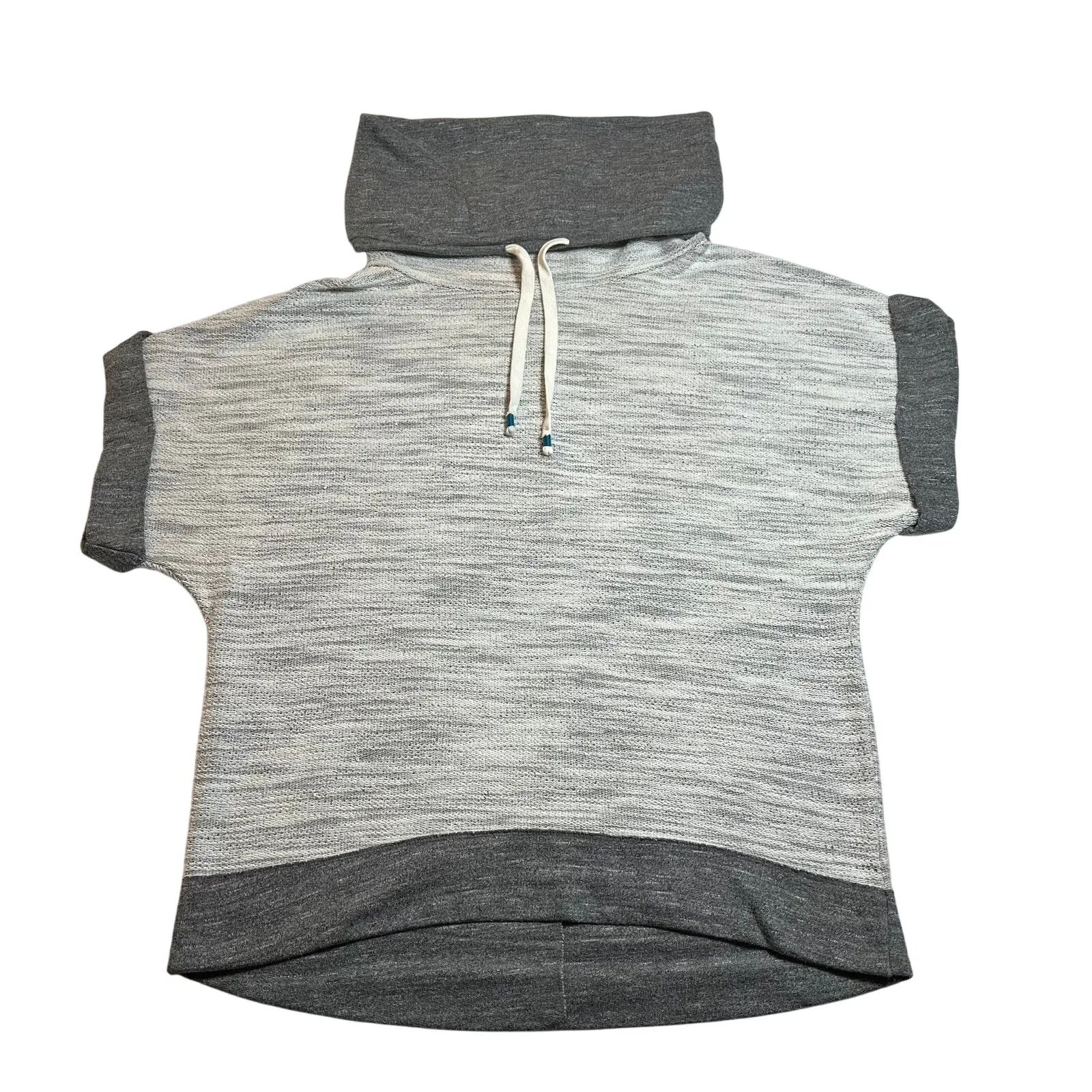 Calvin Klein Jeans Women's Turtleneck Short Sleeve Sweatshirt Size Medium Casual - Image 1