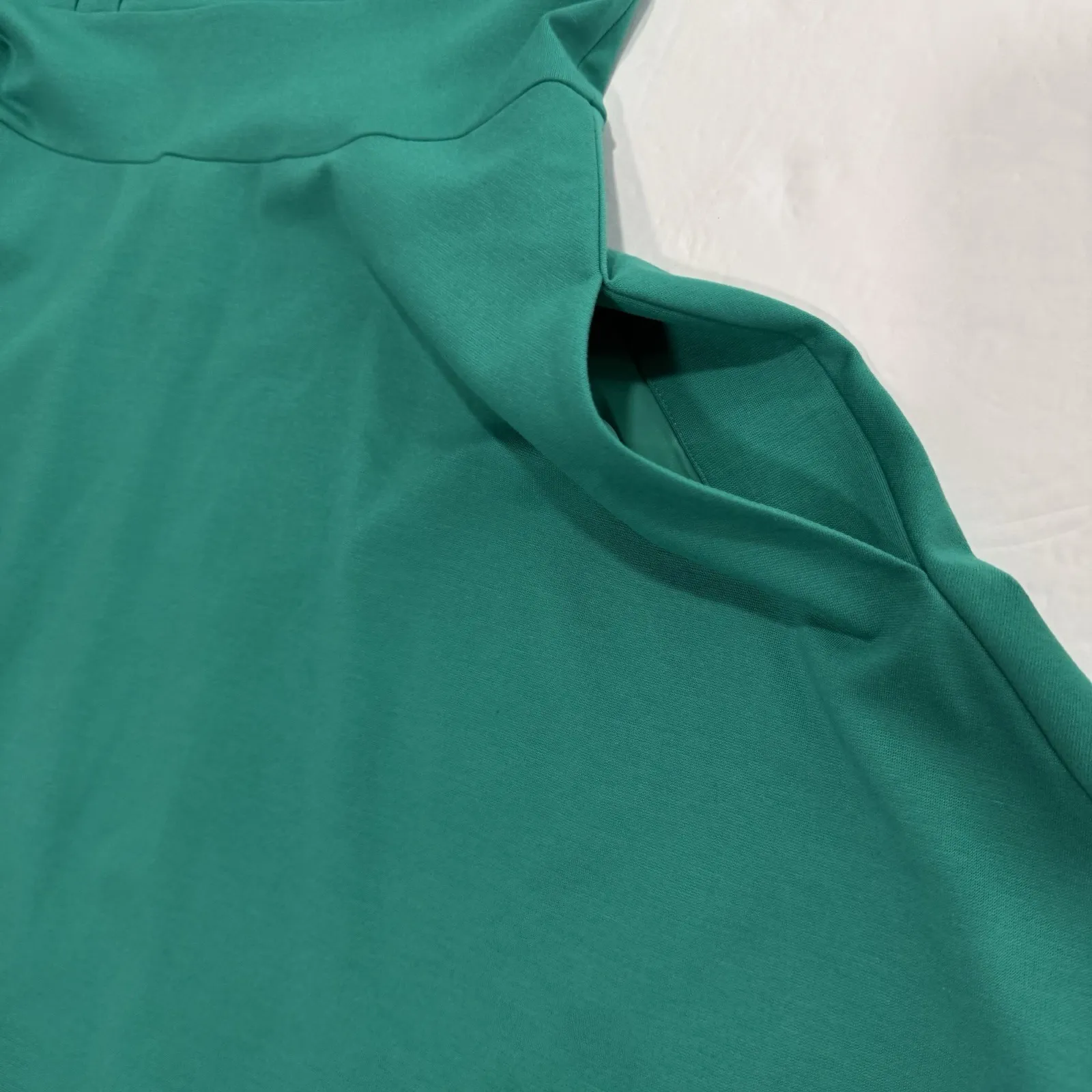 Kate Spade Green Fiorella Ponte Knit Sleeveless Flare Dress MEDIUM Pockets - Image 6