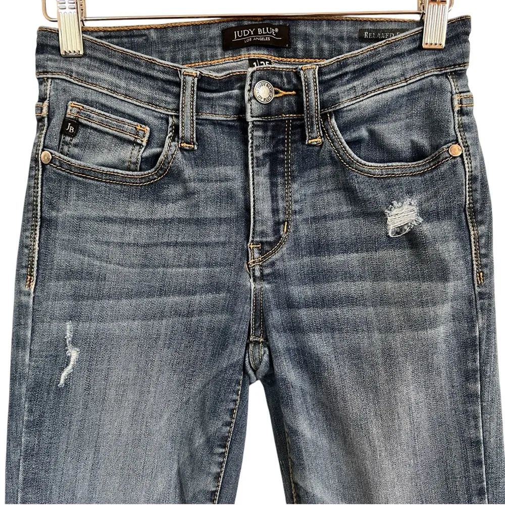 Judy Blue Women’s Relaxed Fit Distressed Denim Size 1/25 - Image 2