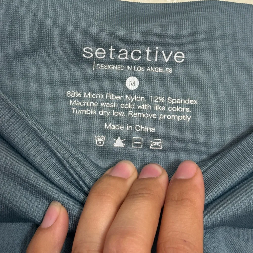 SET active Wave Leggings Seafoam Leggings size medium - Image 6