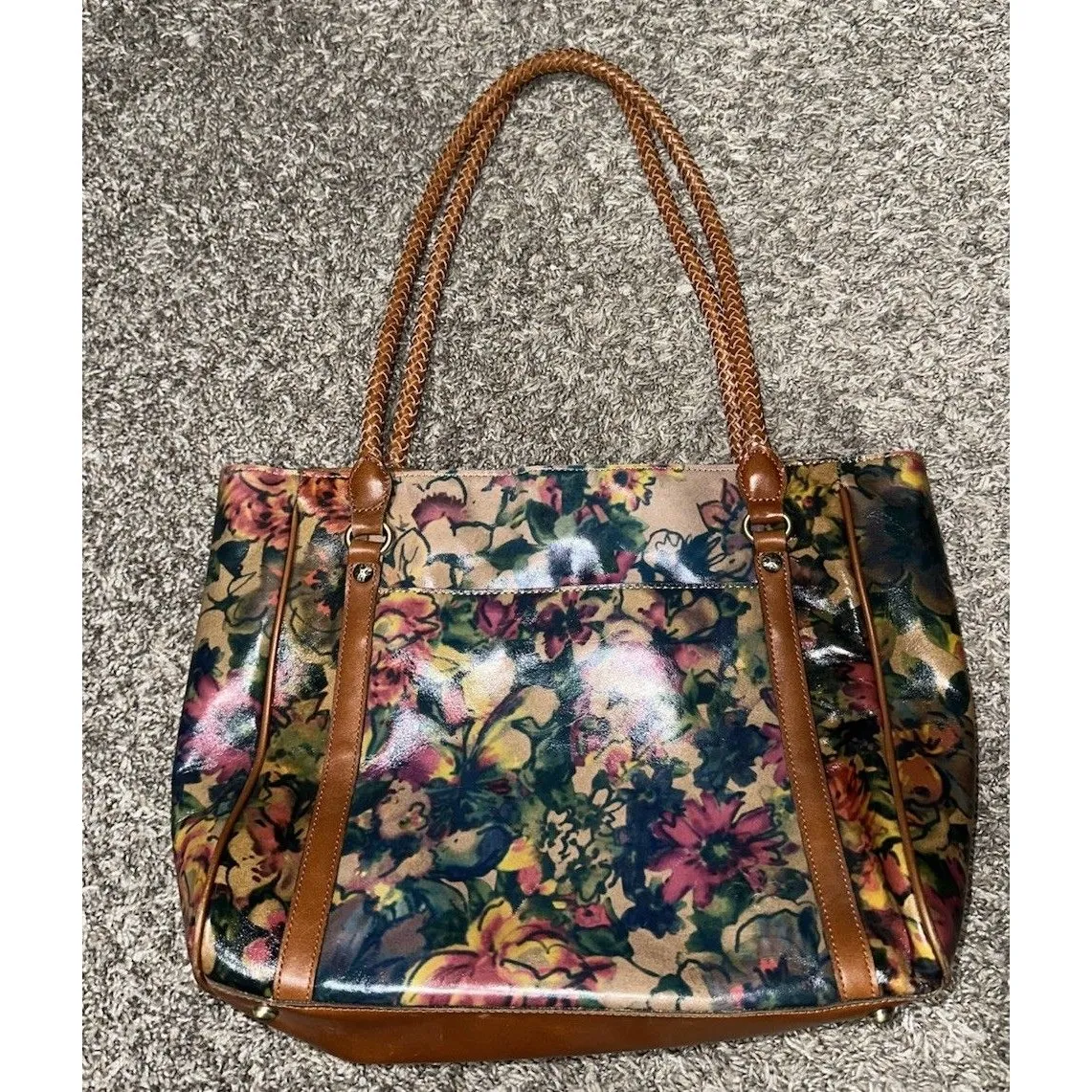 Patricia Nash Floral The Cameley leather tote and Alina in Rainforest print - Image 2