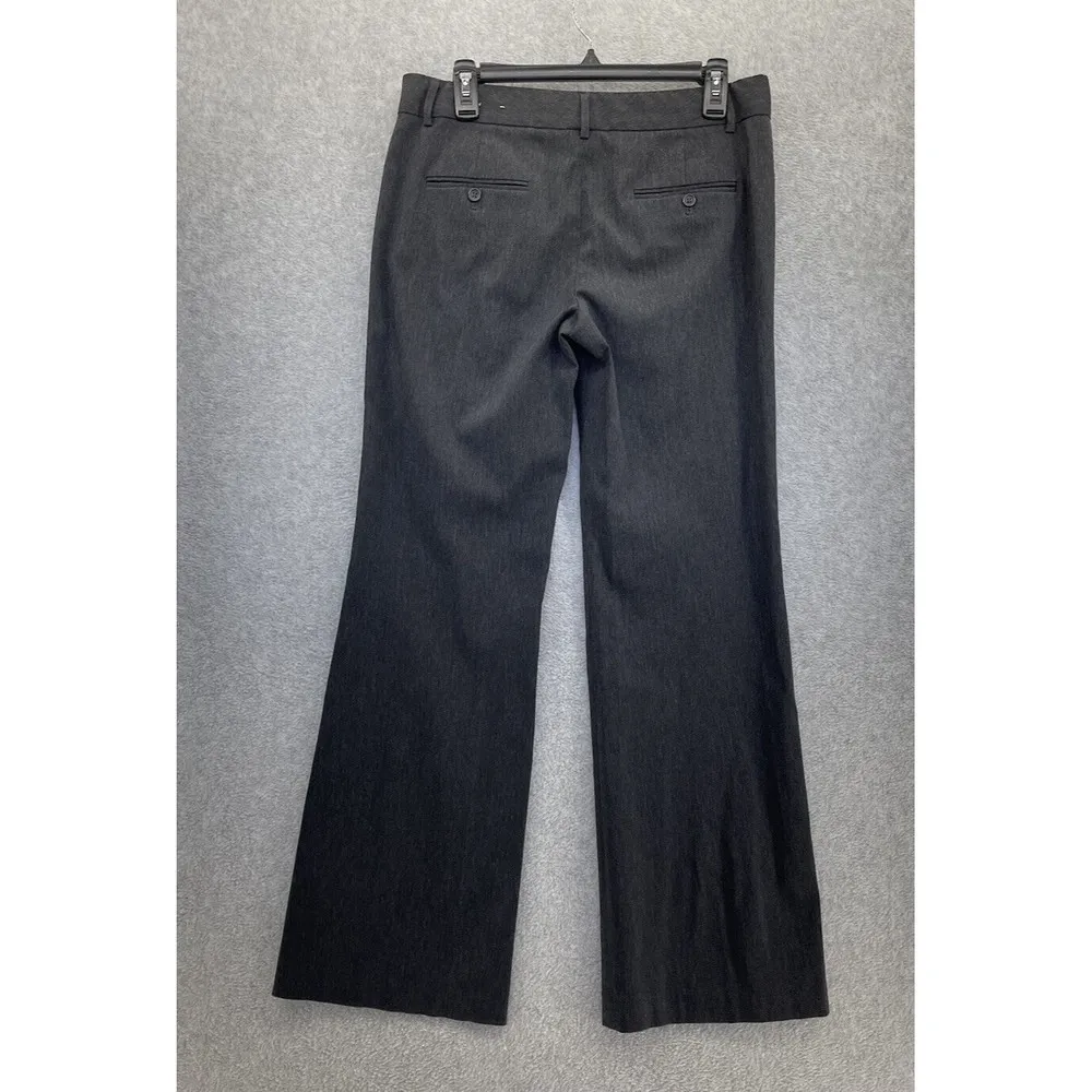 Express Women's Trousers Pants Editor Size 8 Solid Gray Wide Leg - Image 2