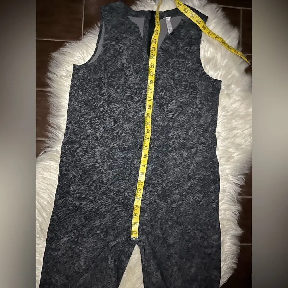 Athleta Rush Topanga Jumpsuit Viper Snakeskin Print Sleeveless Athleisure sz XS - Image 11