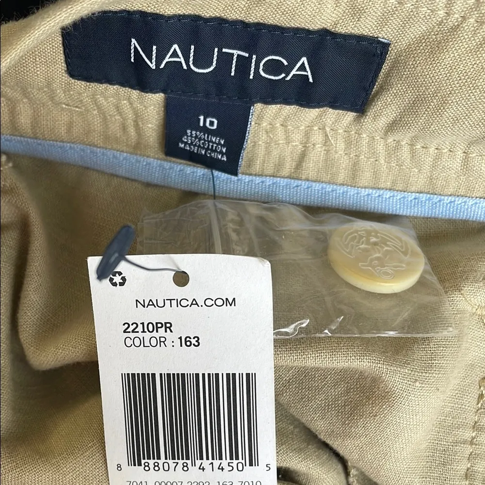 Nautica Tan Wide Leg Pants with Relaxed Fit - Image 6