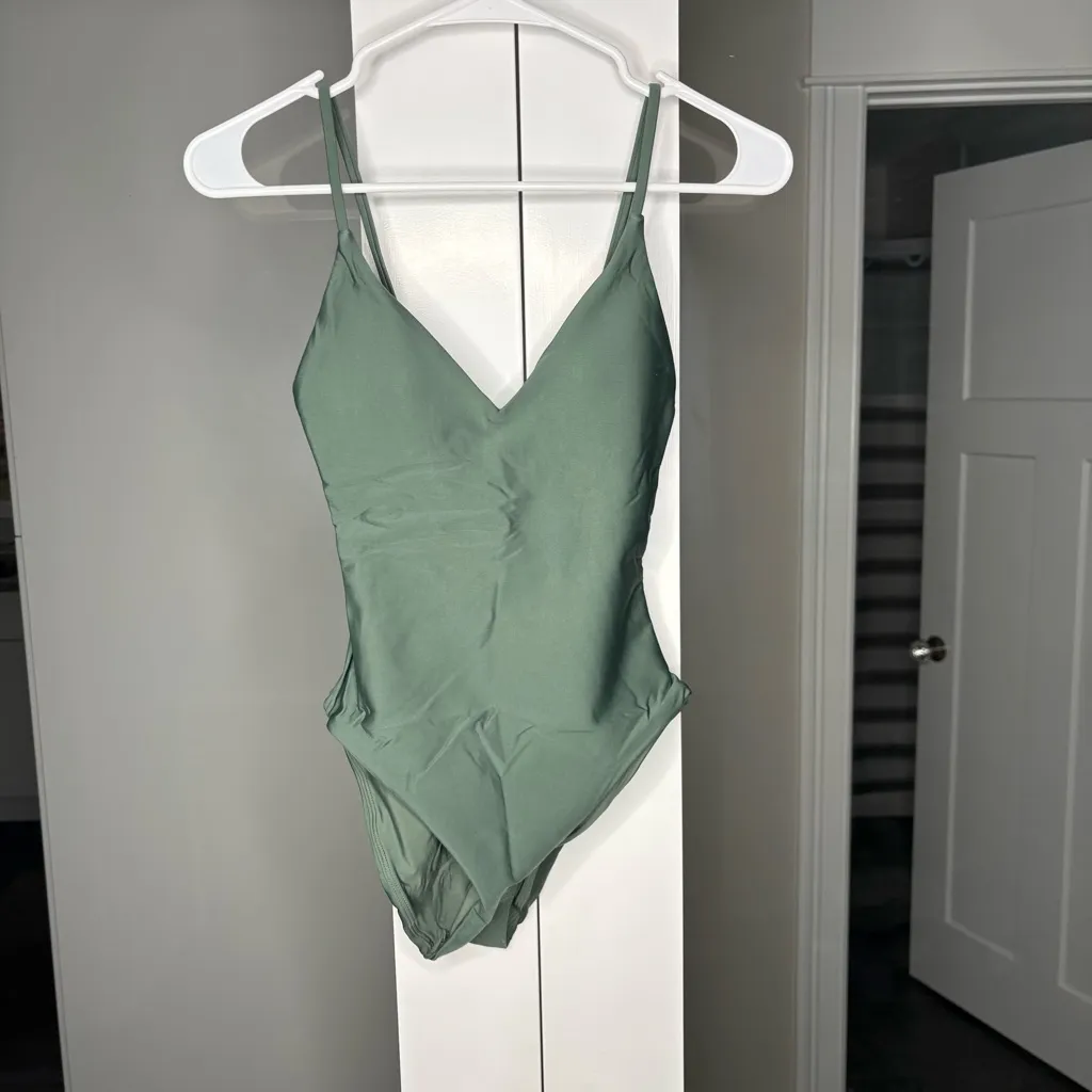 NWT J. Crew Lana One-piece Classic Sculpt Simply Sage Green - Image 2