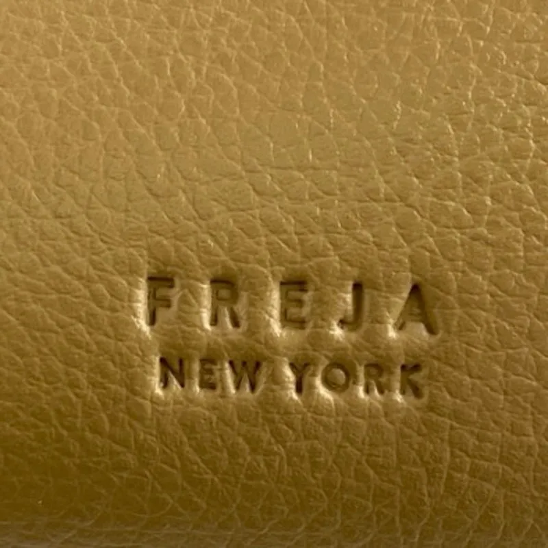 Freja New York Linnea Yellow Faux Leather Vegan Laptop Tote Shoulder Handbag OS - Image 5