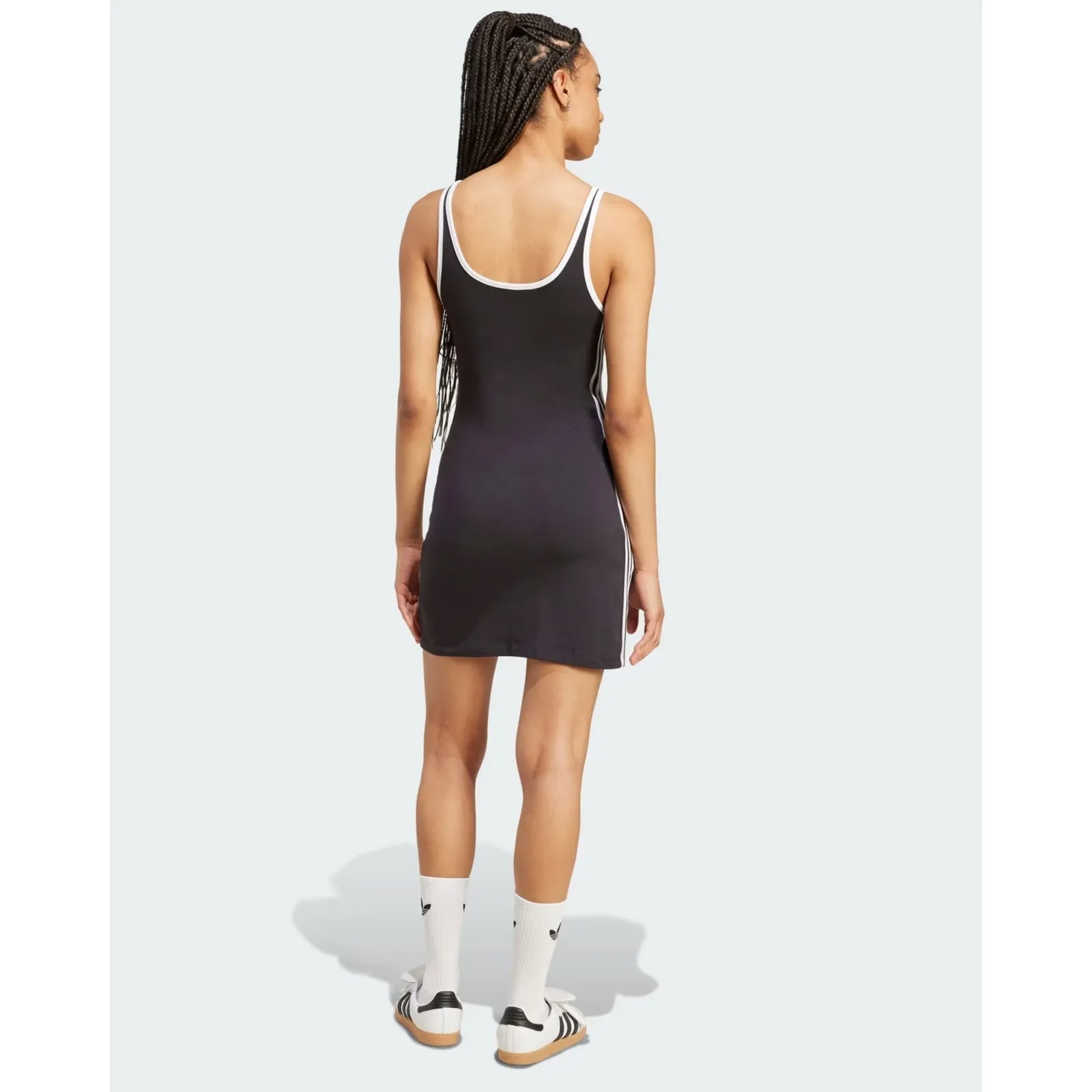 Adidas Adicolor 3-Stripes Mini Tank Dress Slim Black JW2586 Large Retro Sporty - Image 7