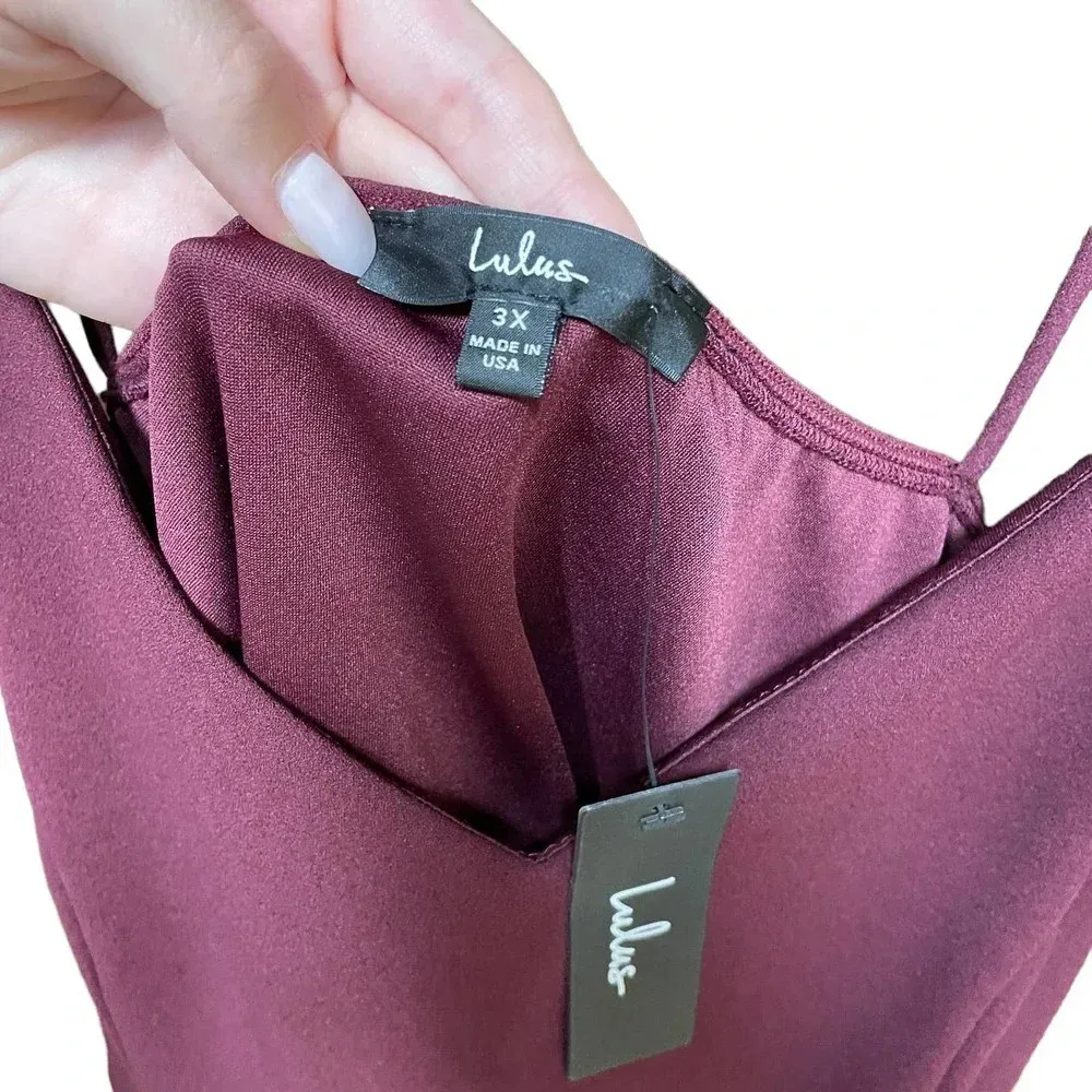 Lulus‎ Forever Your Girl Plum Purple Bodycon Dress Plum Purple Plus Size 3X - Image 10