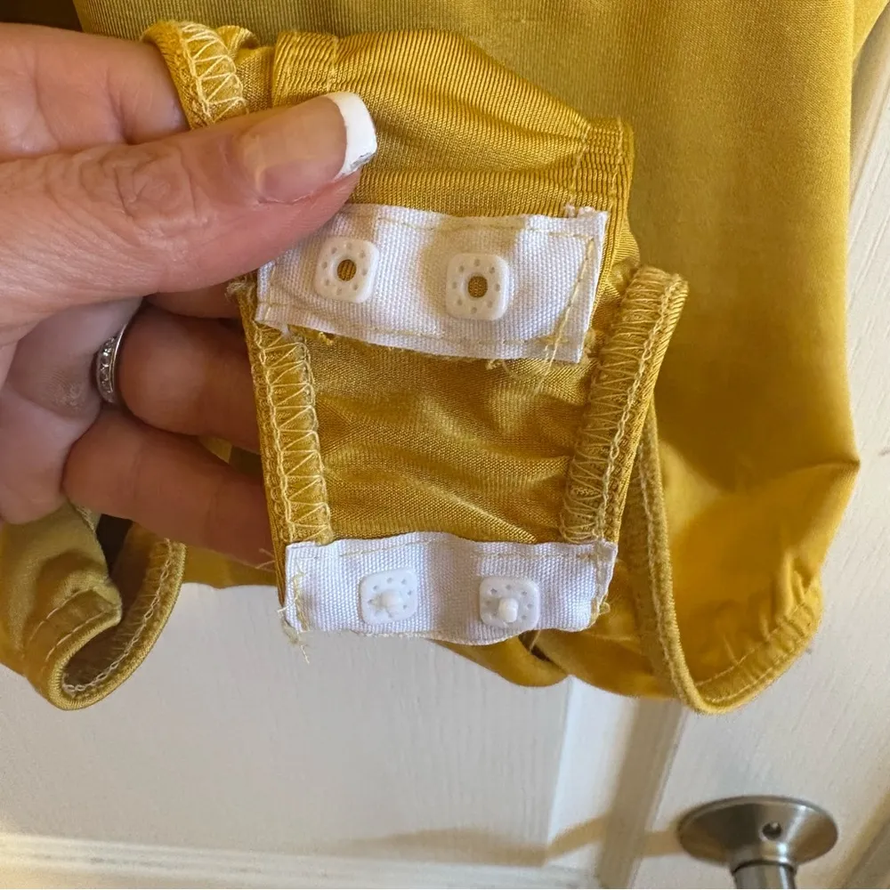 Nasty Gal Golden Drape Neck Bodysuit - Image 7