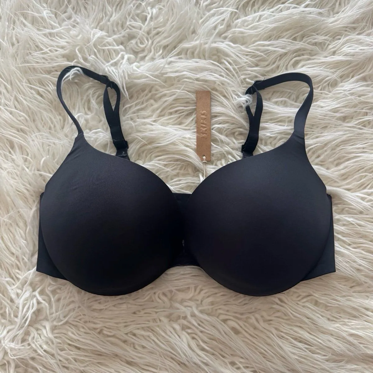 Skims Ultimate Push up Plunge Bra Onyx Size 36DD - Image 2