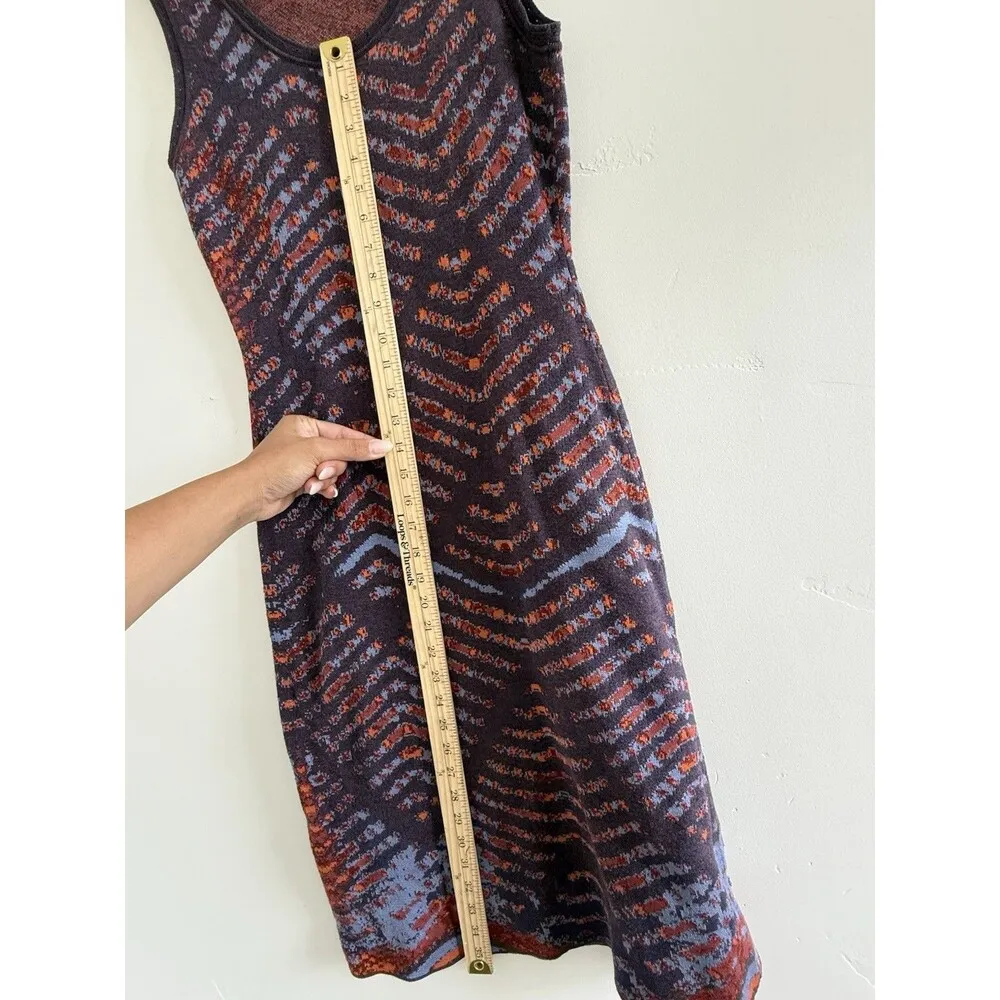 Peruvian Connection women Sleeveless 100% Pima Cotton Paisley  Midi Dress S - Image 8