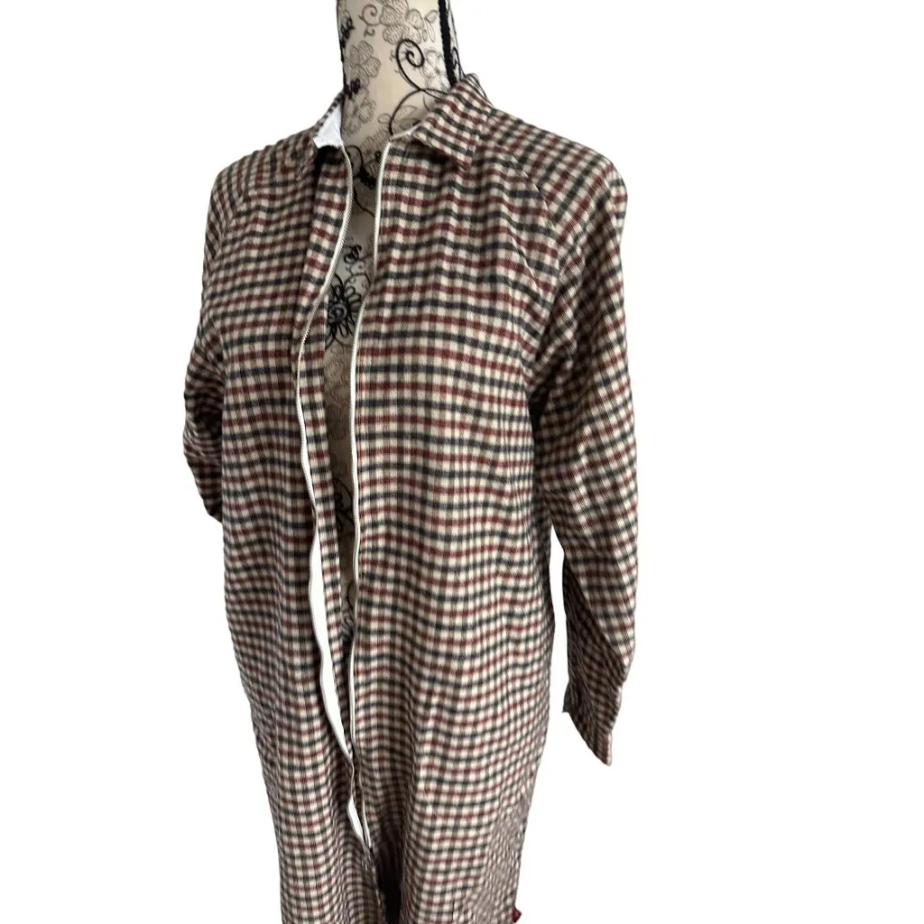 WOOLRICH Women's Light Weight Plaid Shirt Jacket Size Medium - Image 6