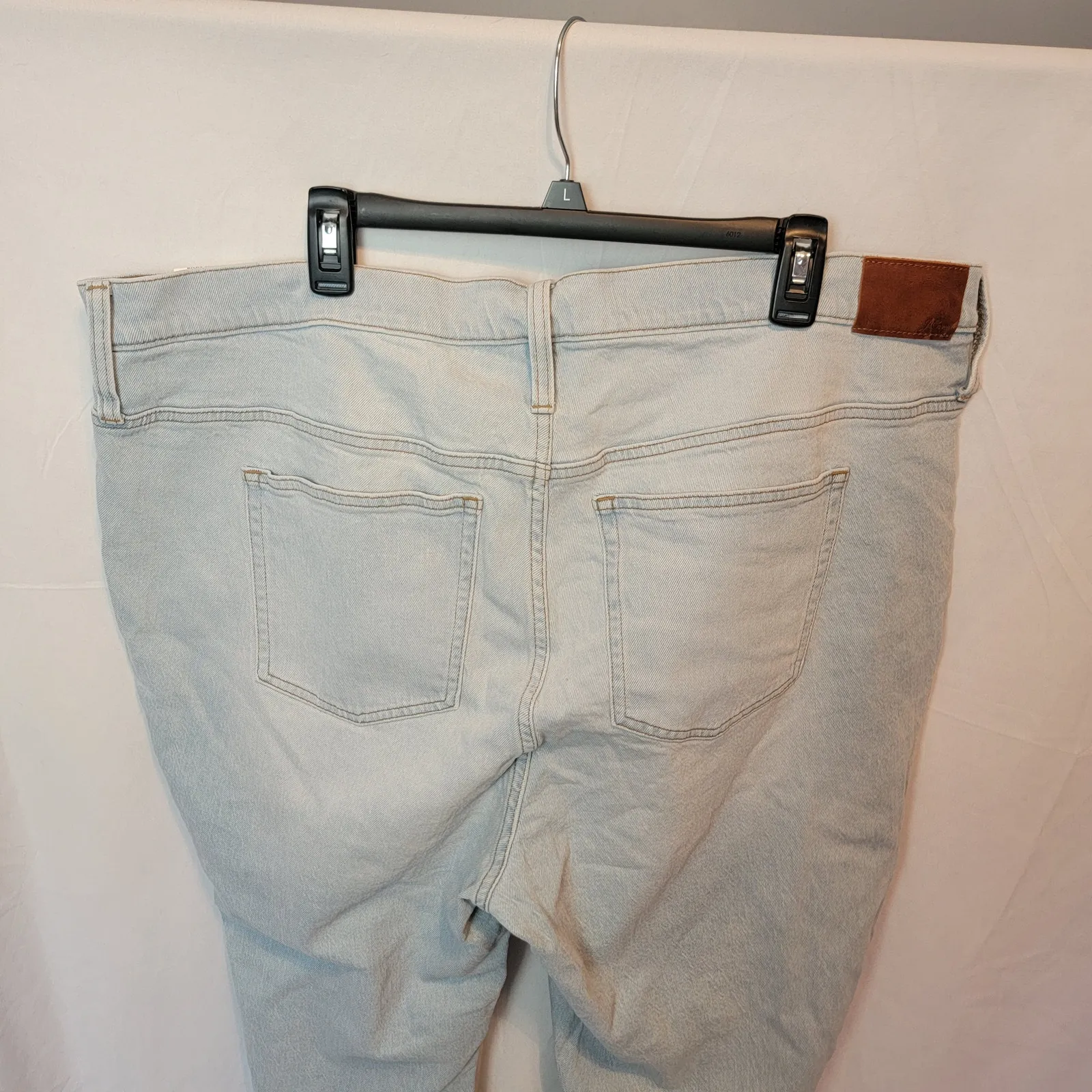 J Crew Light Wash Mid Rise Billie Demi Boot Cropped Bootcut Flare Jeans Size 36 Blue - Image 9