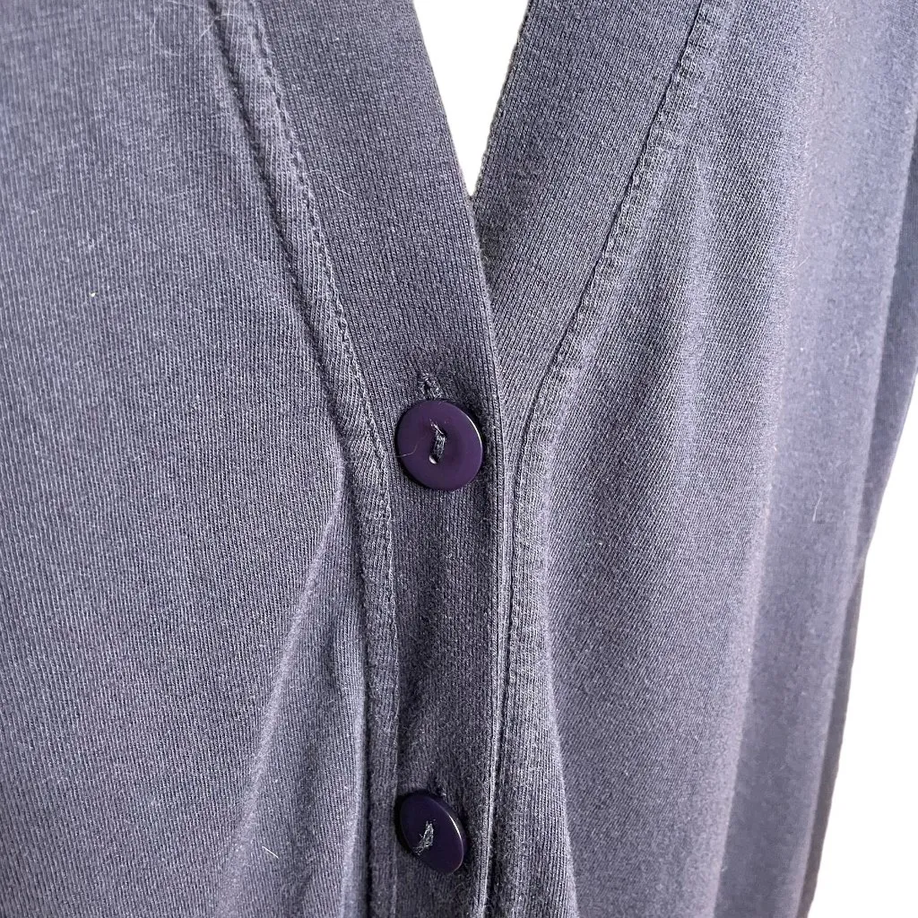 Just My Size Womens Blue Cardigan Sweater Long Sleeve Plus Size 3X u Shoulder Pa - Image 4