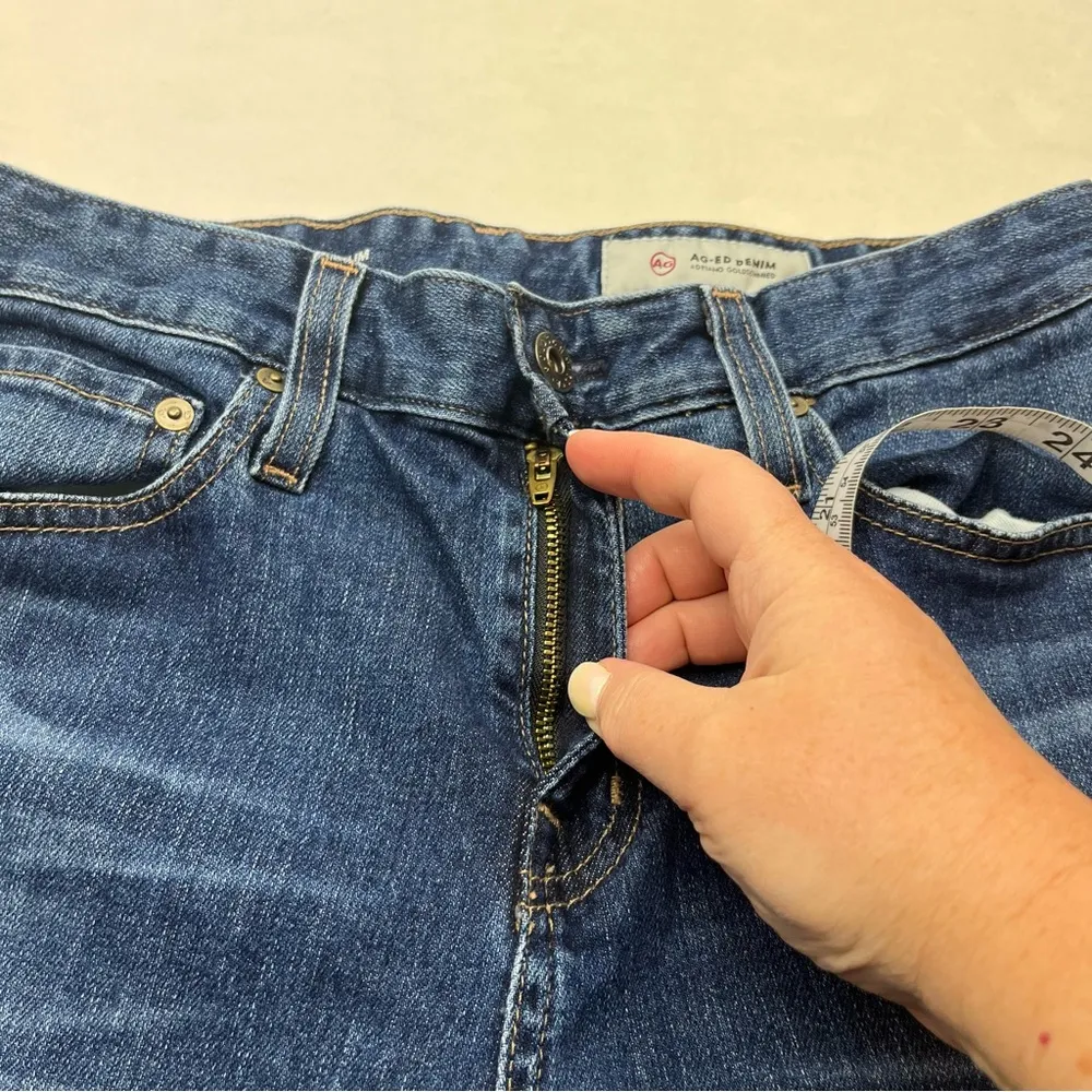 AG Adriano Goldschmied Ex-Boyfriend Slim Women SZ 26R 26 Regular Blue Denim Jean - Image 10