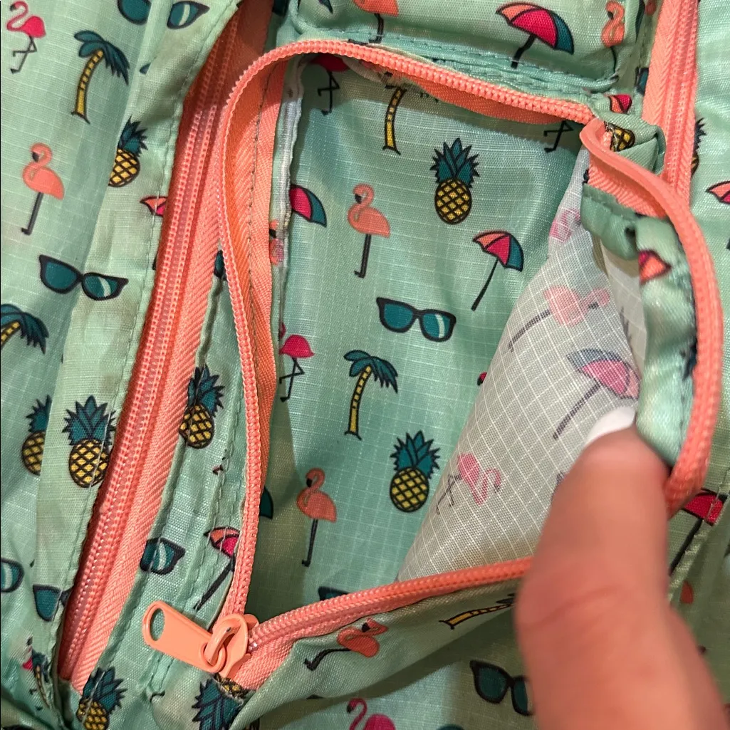 Kavu Rope Pack flamingo Beach Party sling crossbody cord buckle bag purse - Image 3