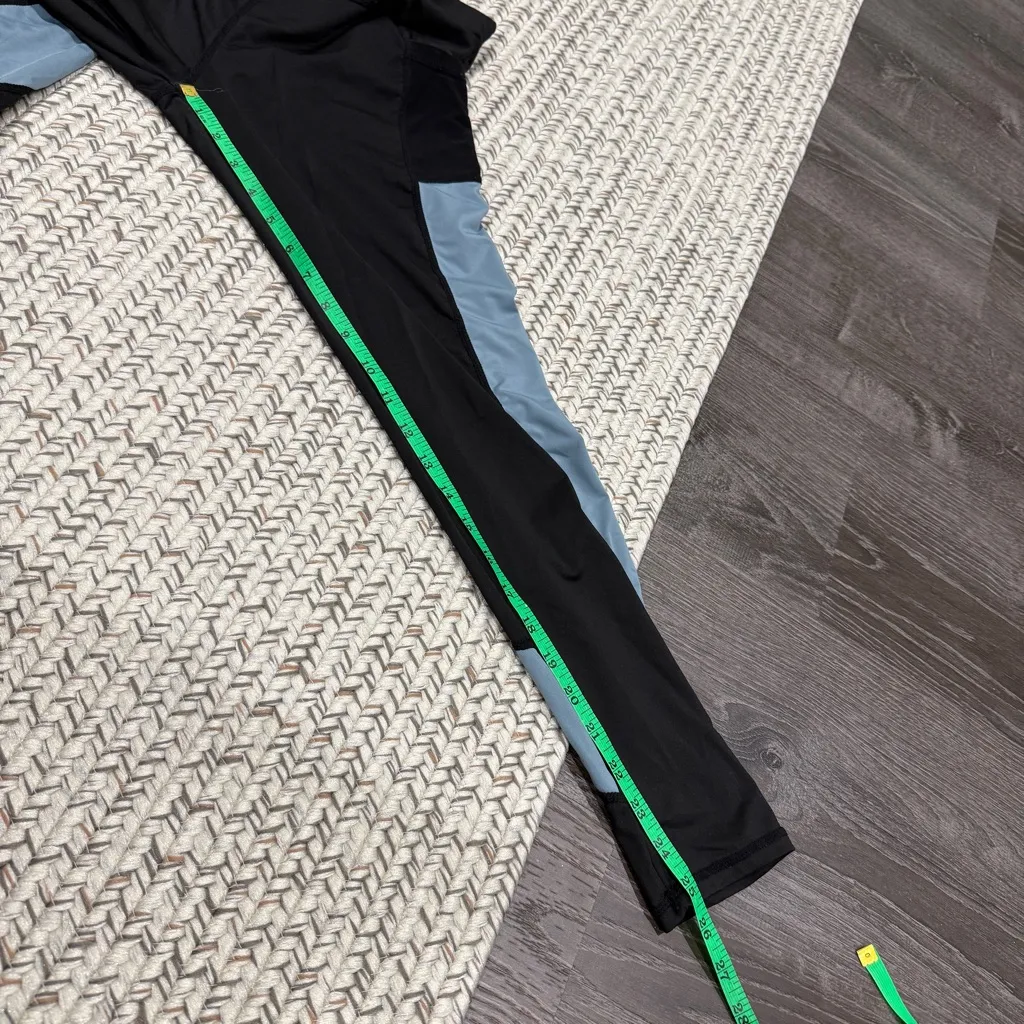 SheIn  Black and Teal Workout Leggings - Image 8