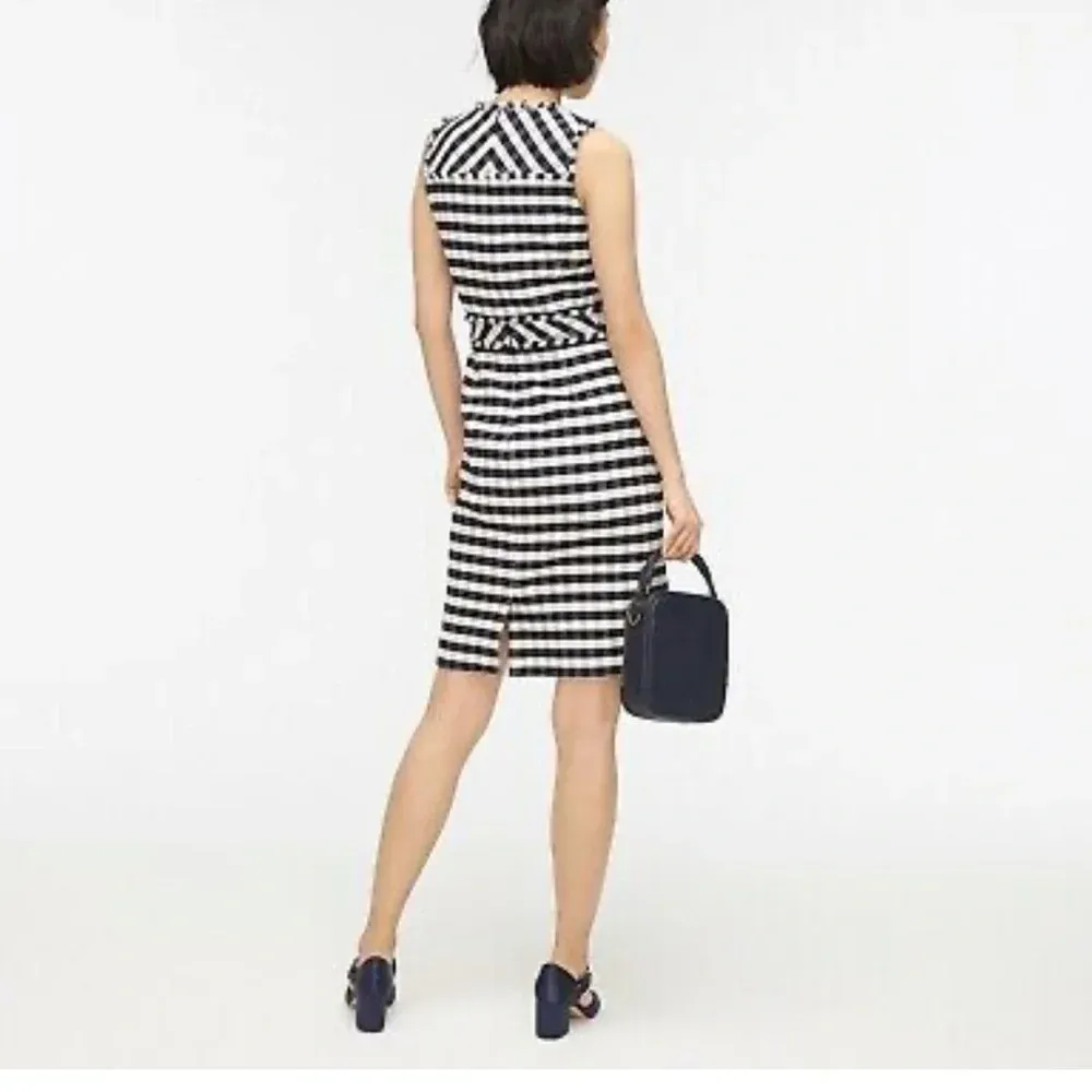 J.Crew  gingham tweed sheath dress NEW - Image 3