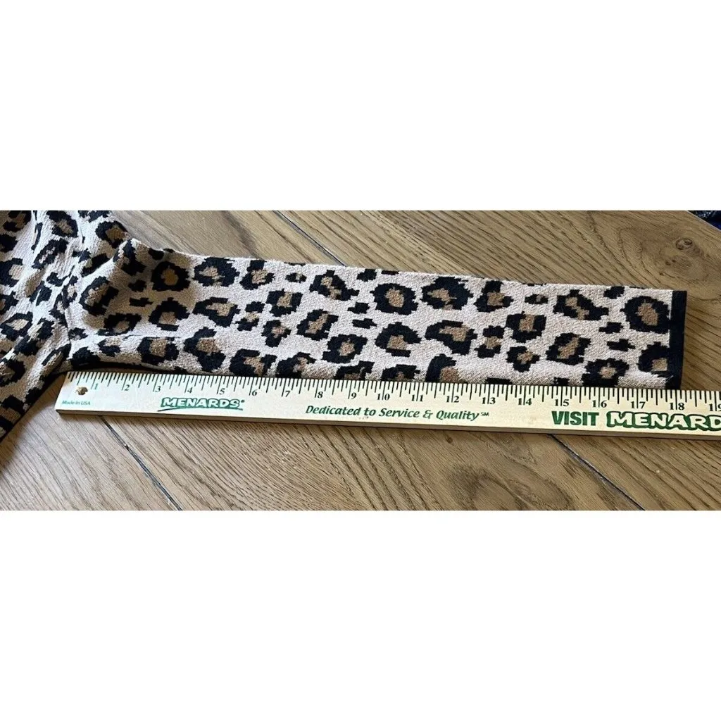 Rachel Zoe Leopard Print‎ Hooded Duster Open Cardigan Size XS Preppy City Animal - Image 7