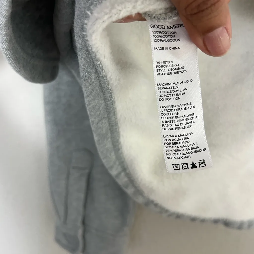 GOOD AMERICAN Fleece Cropped Shirt Jacket - Image 8