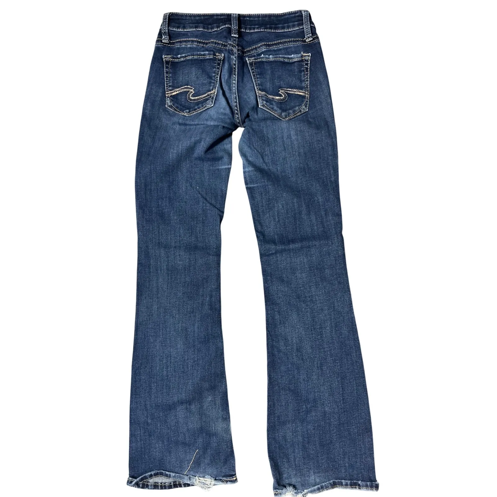 Silver Jeans Co. Suki Bootcut Dark Wash Denim Jeans Womens Size 25 Rodeo Stretch Blue - Image 2