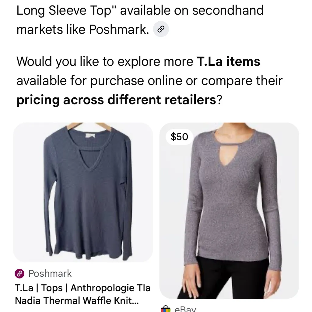 T.La Charcoal Grey Long Sleeve Top | Large Gray - Image 11