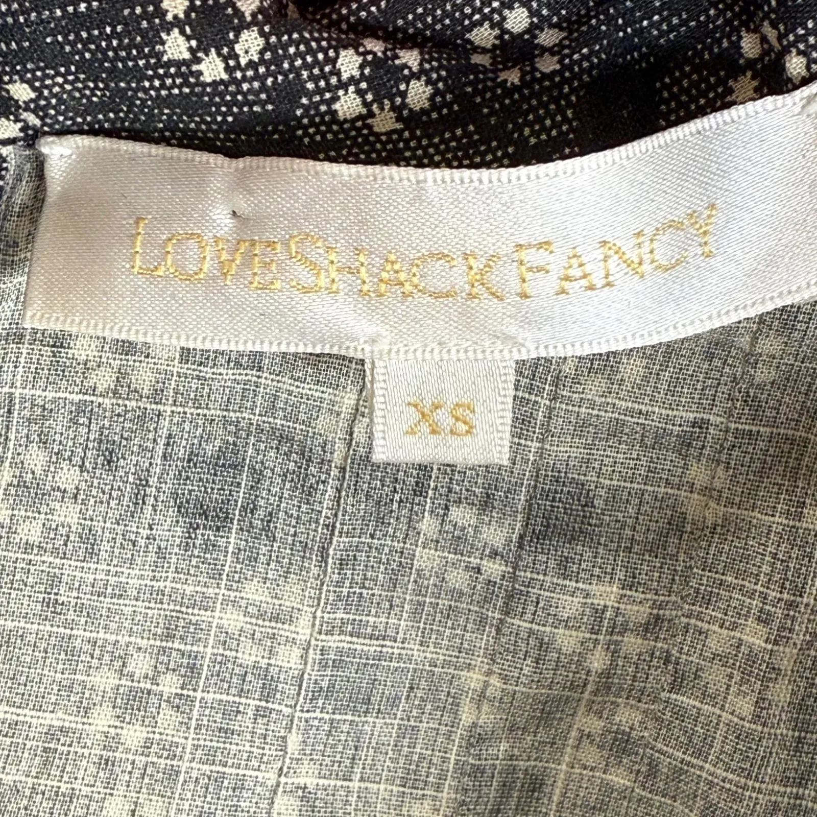 LoveShackFancy XS Floral Mock Neck‎ Blouse Long Sleeve Top Boho Chic NWOT - Image 5