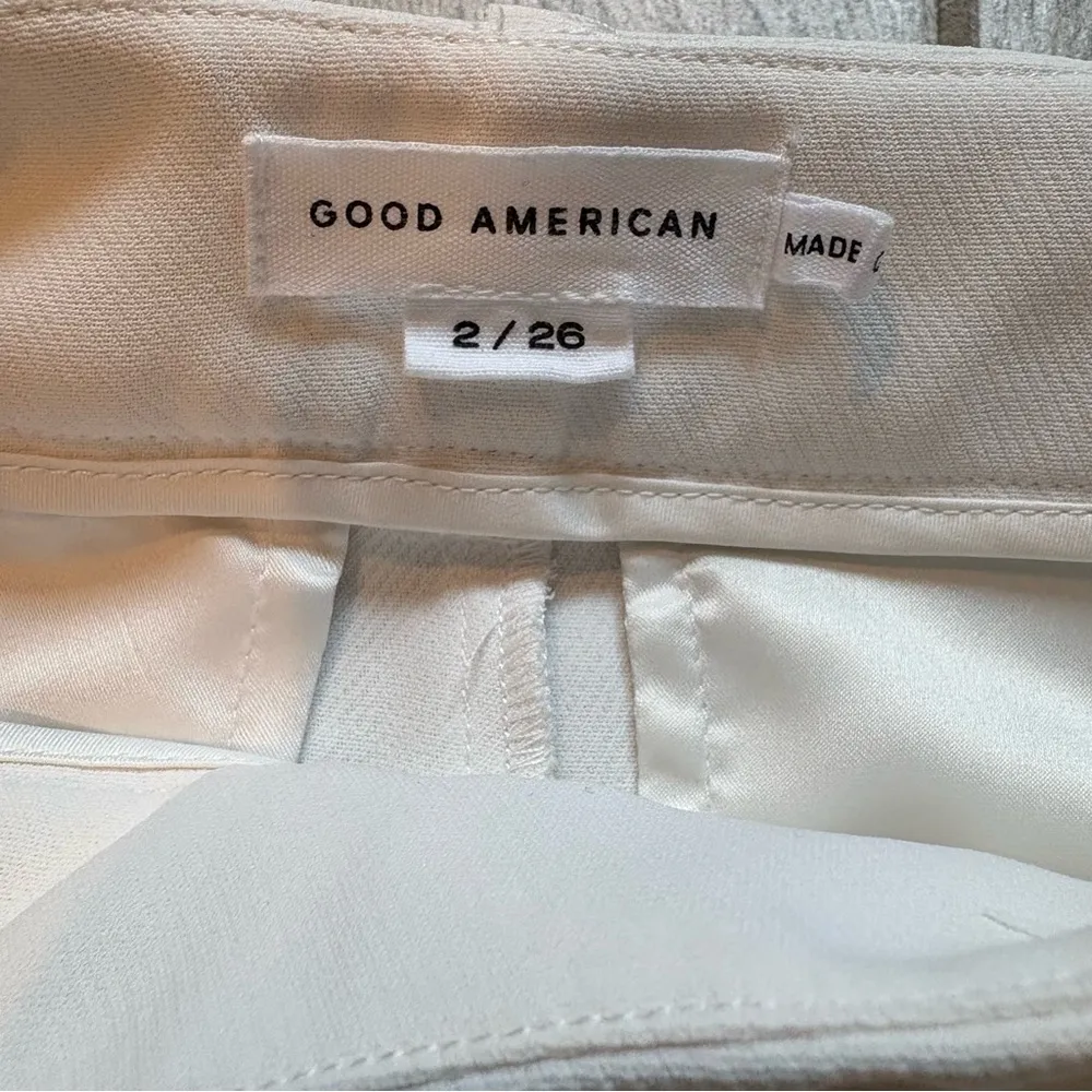 Good American Suiting Column Trouser in Ivory, Sz 2/26, Inseam: 26.5” - Image 15