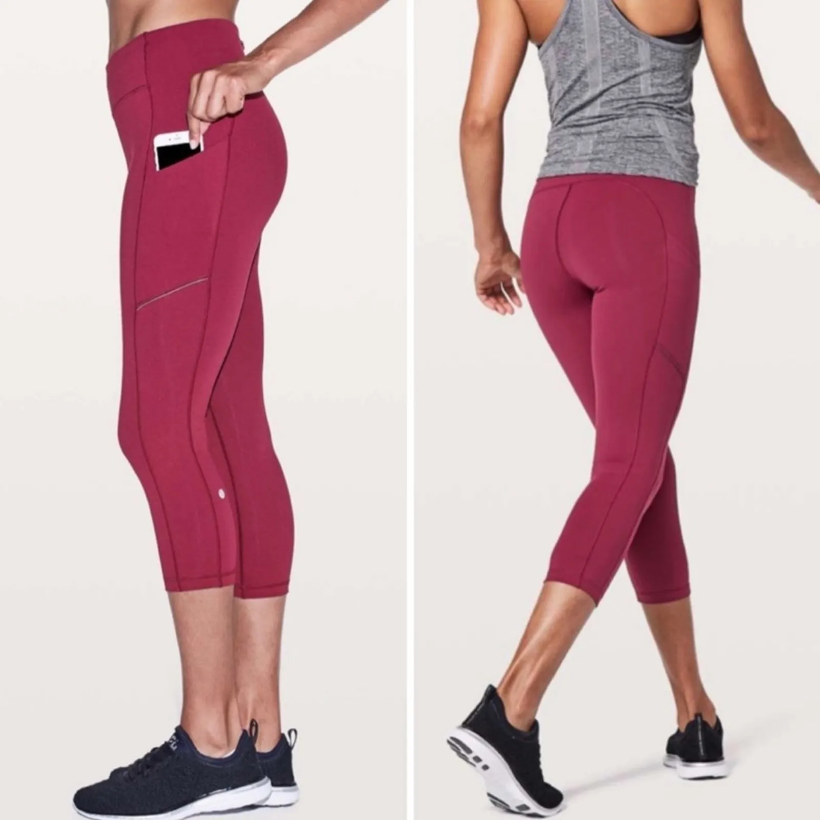 Lululemon Speed Up Crop Leggings 6 Ruby Wine W6AL7S - Image 9