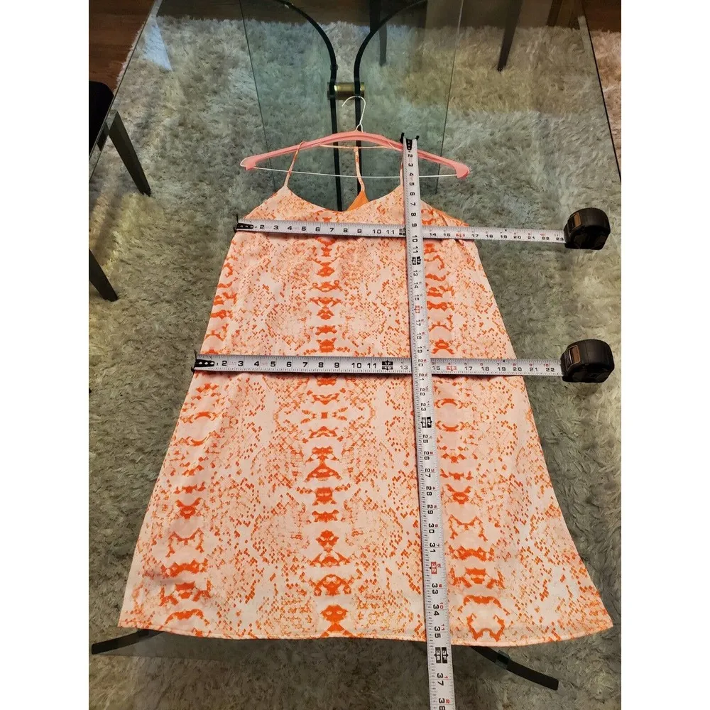 Collective Concepts Womens Orange Racer Back Sleeveless Knee Length Dress Size M - Image 10