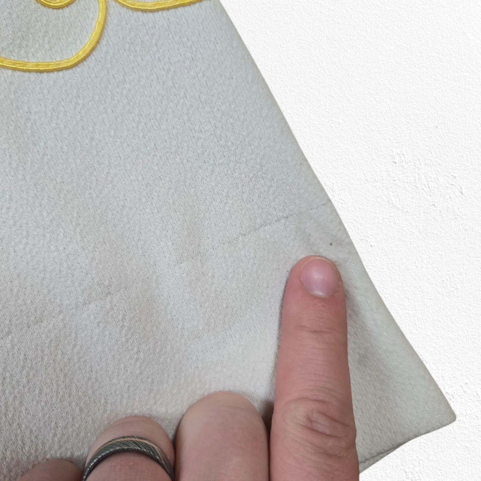 Vintage 1960s Edith Flagg Yellow Crimplene Maxi Dress Embroidered Vintage Size 8 - Image 7