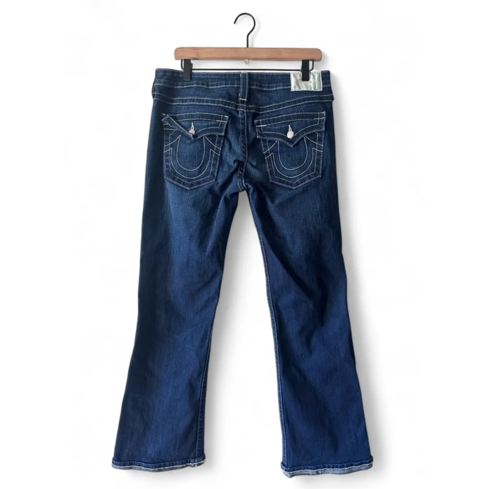 True Religion Becky Bootcut Jeans Size 32 Dark Wash Made in USA - Image 7