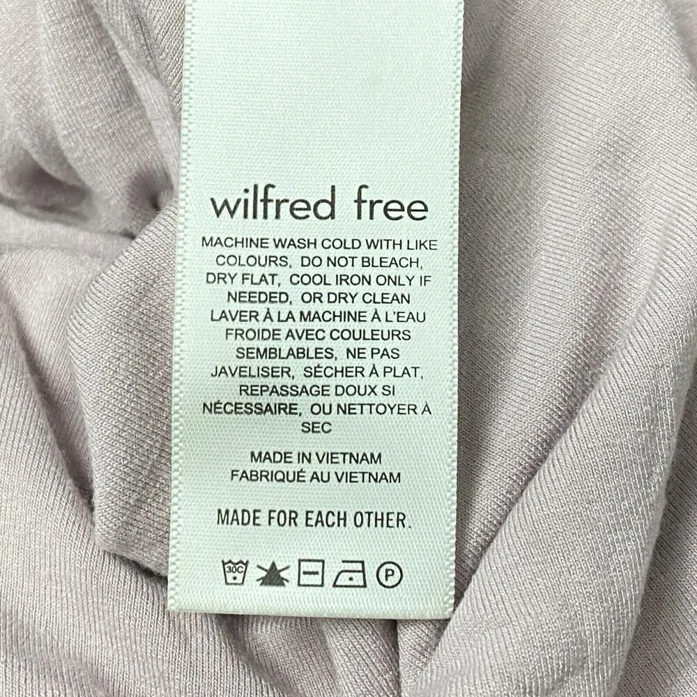 Wilfred Free Women's Orbit Dress Size XS Light Purplish Ruched Bust Square Neck - Image 7