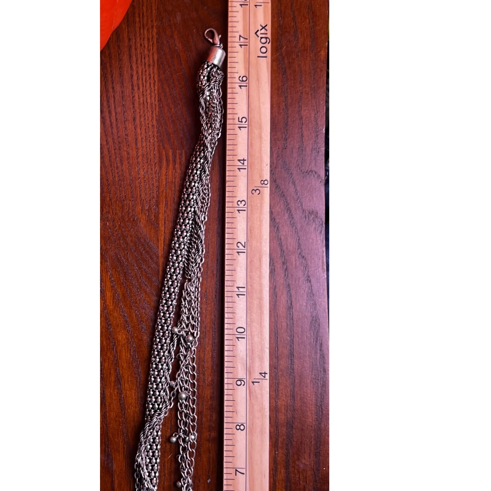 Layered Chain Necklace Set Silver‎ Tone Statement Fashion Jewelry Western Silver - Image 2