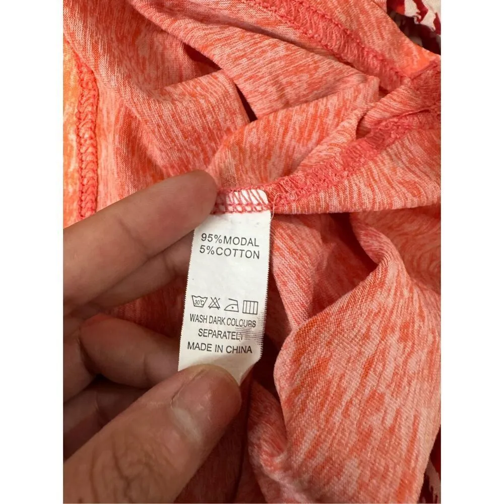 Orange work out tank top size large - Image 4