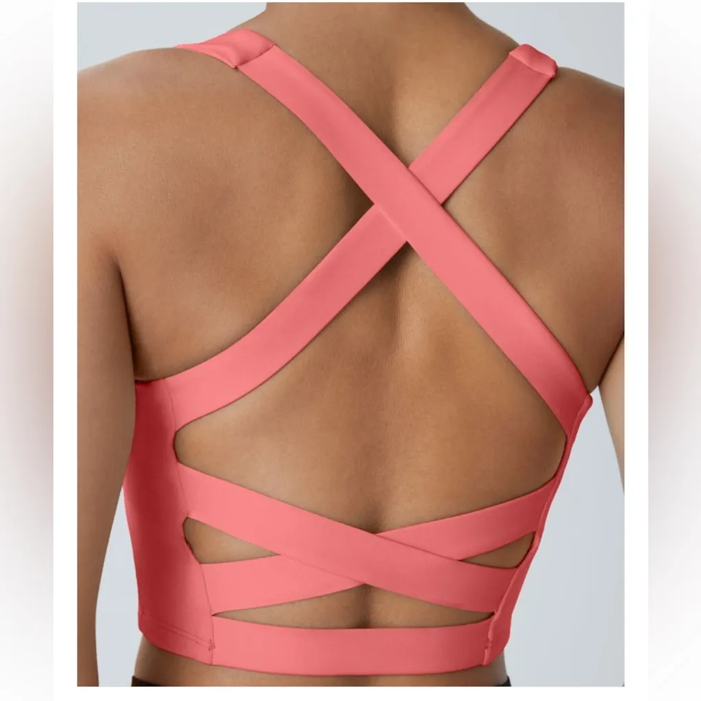 Halara SoftlyZero™ Airy Square Neck Backless Crisscross Cropped Tank Size XS NWT - Image 8