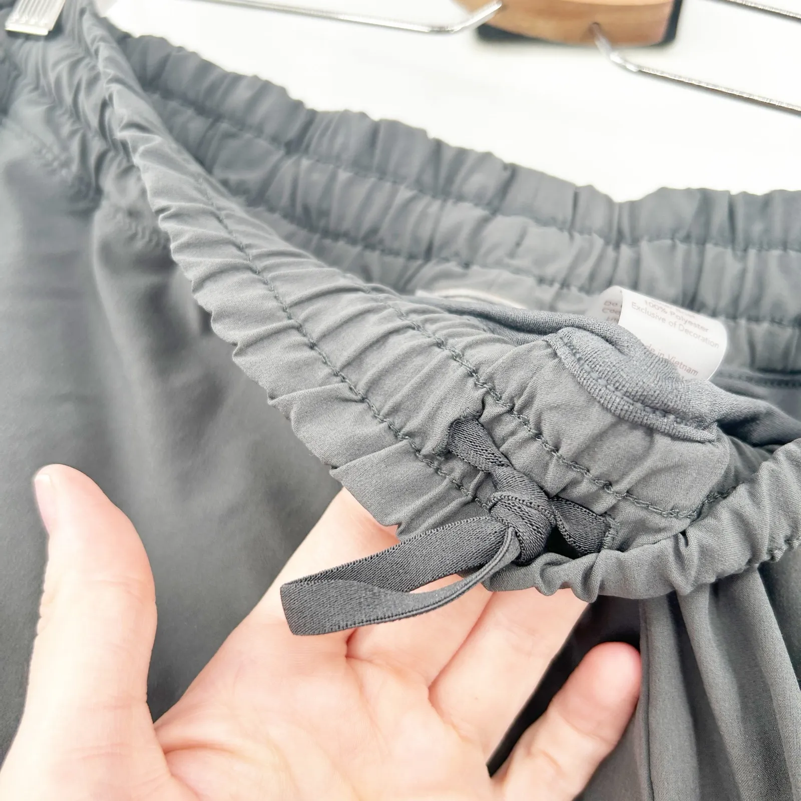 Calia By Carrie Underwood Womens Mid Rise Infinity Brief Lined Running Shorts XL Gray - Image 5