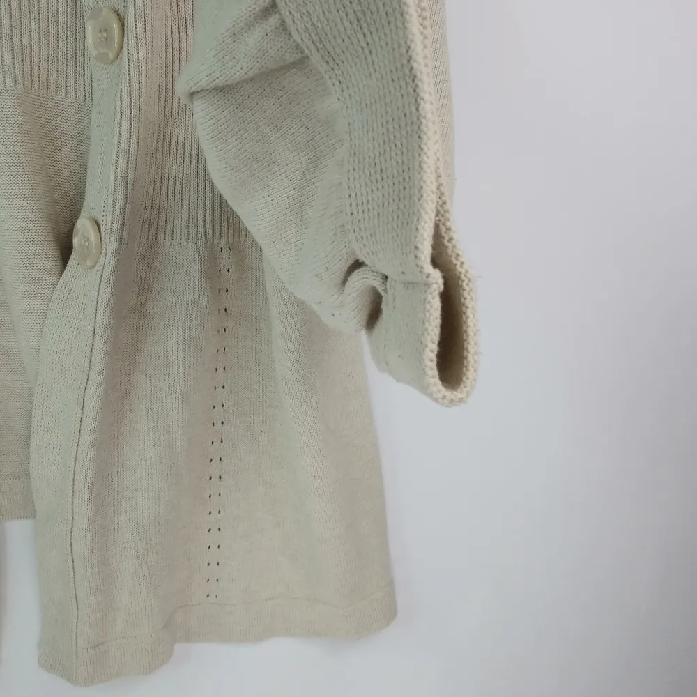 Studio Works XL Creme Cardigan Sweater Plus - Image 3