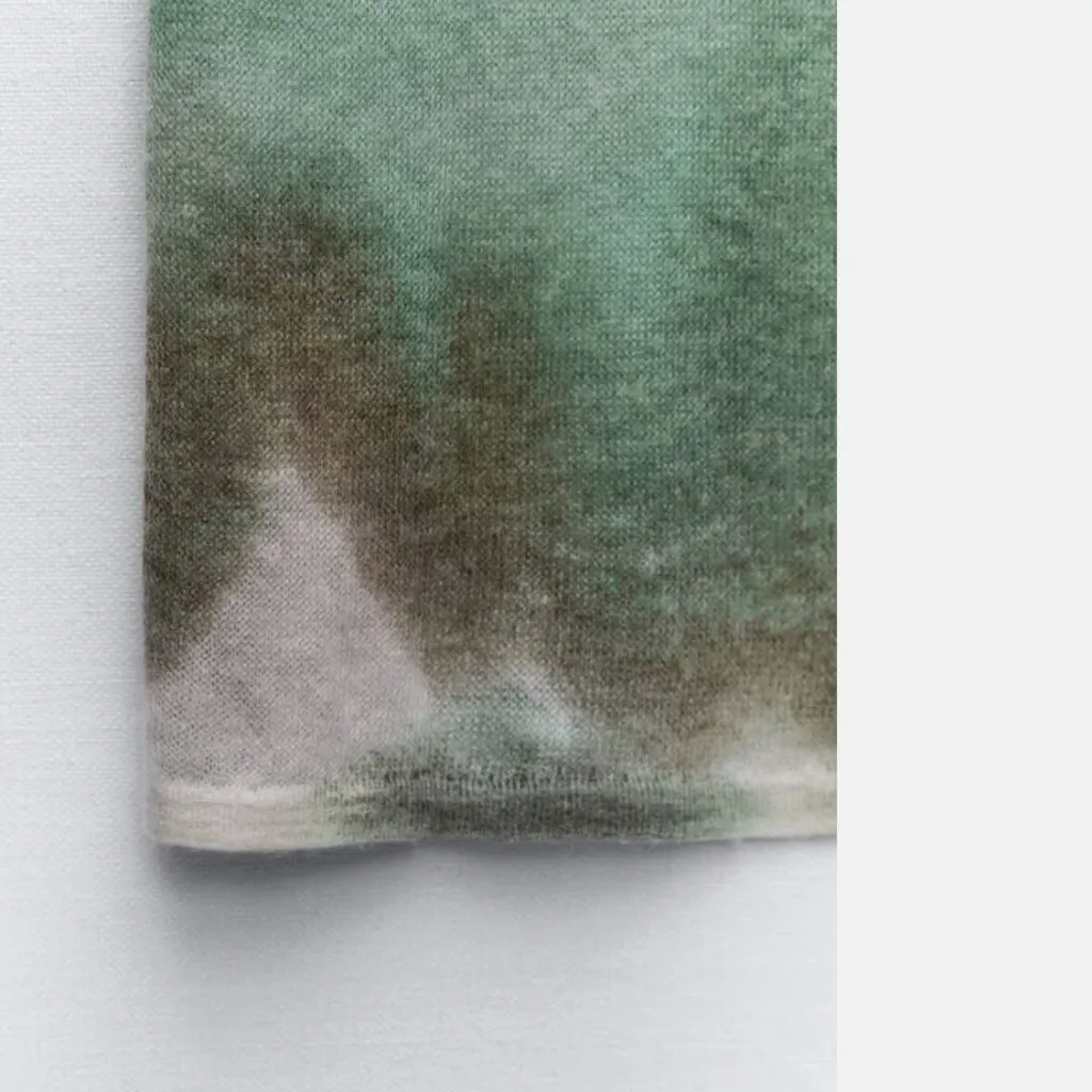 NWT ZARA TIE DYE KNIT SKIRT Wool Alpaca Blend Lightweight Bloggers Fave Medium - Image 3