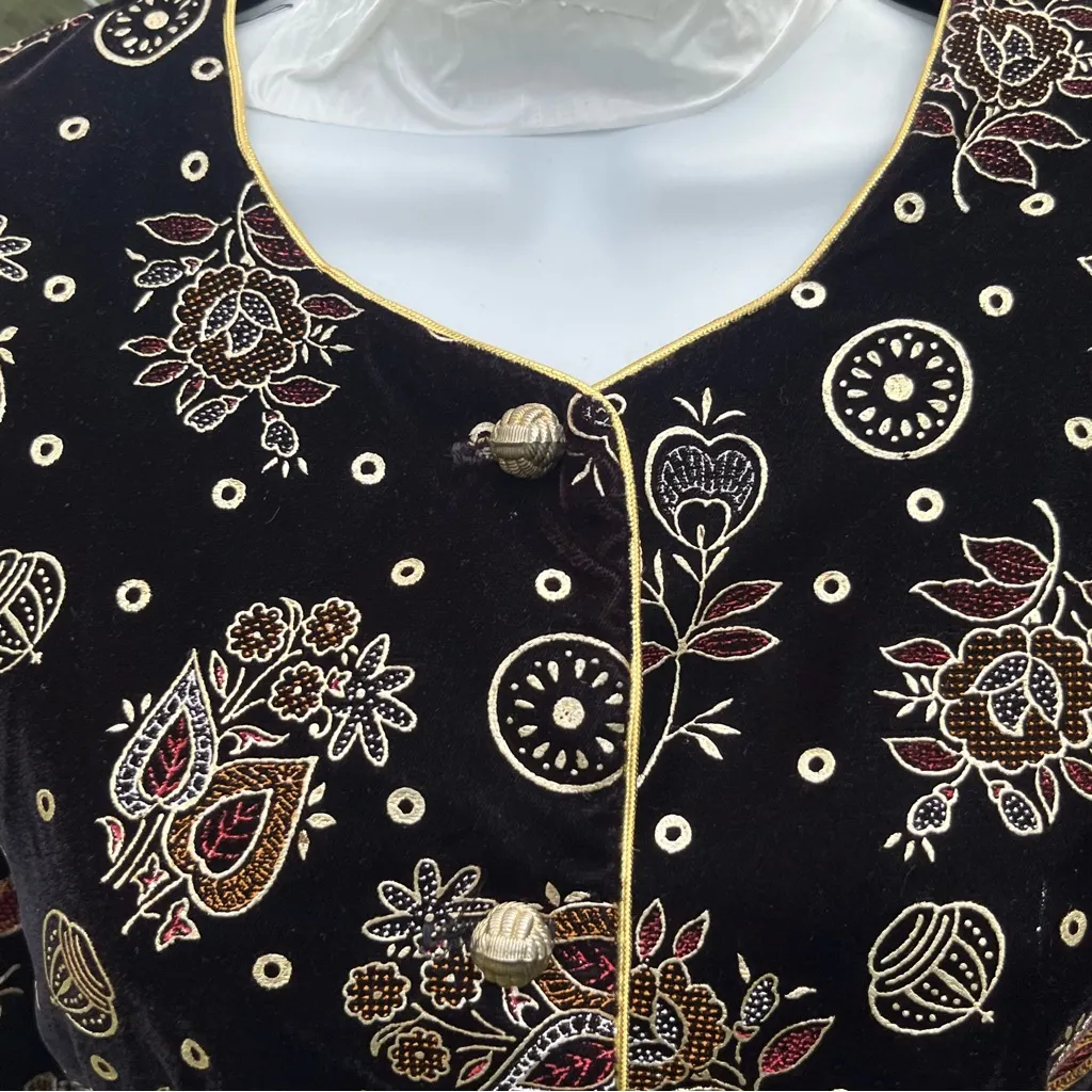 Vintage 1990’s Norton McNaughton velvet jacket - Image 5