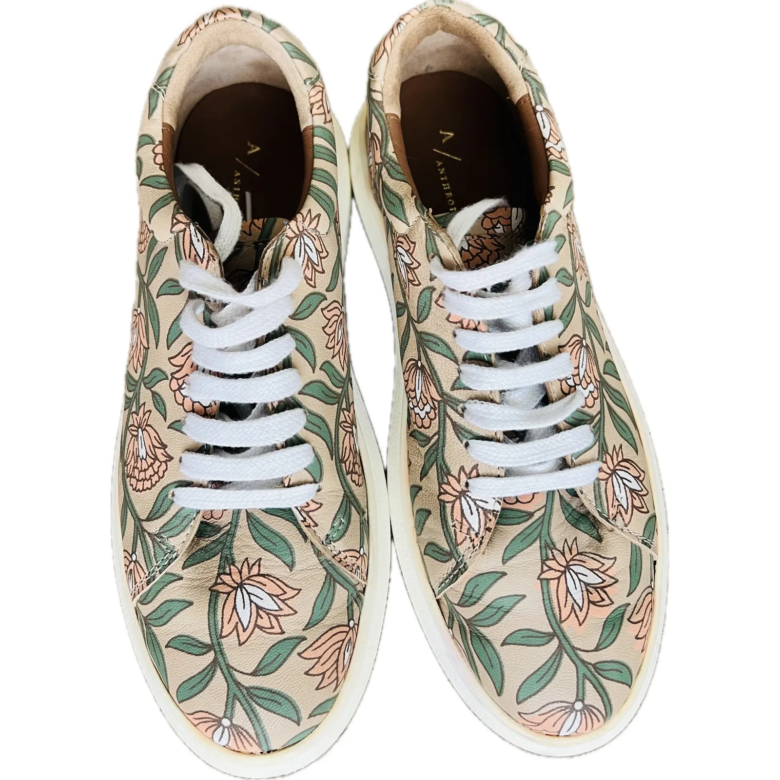 Anthropologie Llani Botanical Platform Sneakers Women's Shoes 40 9 Tropical - Image 4