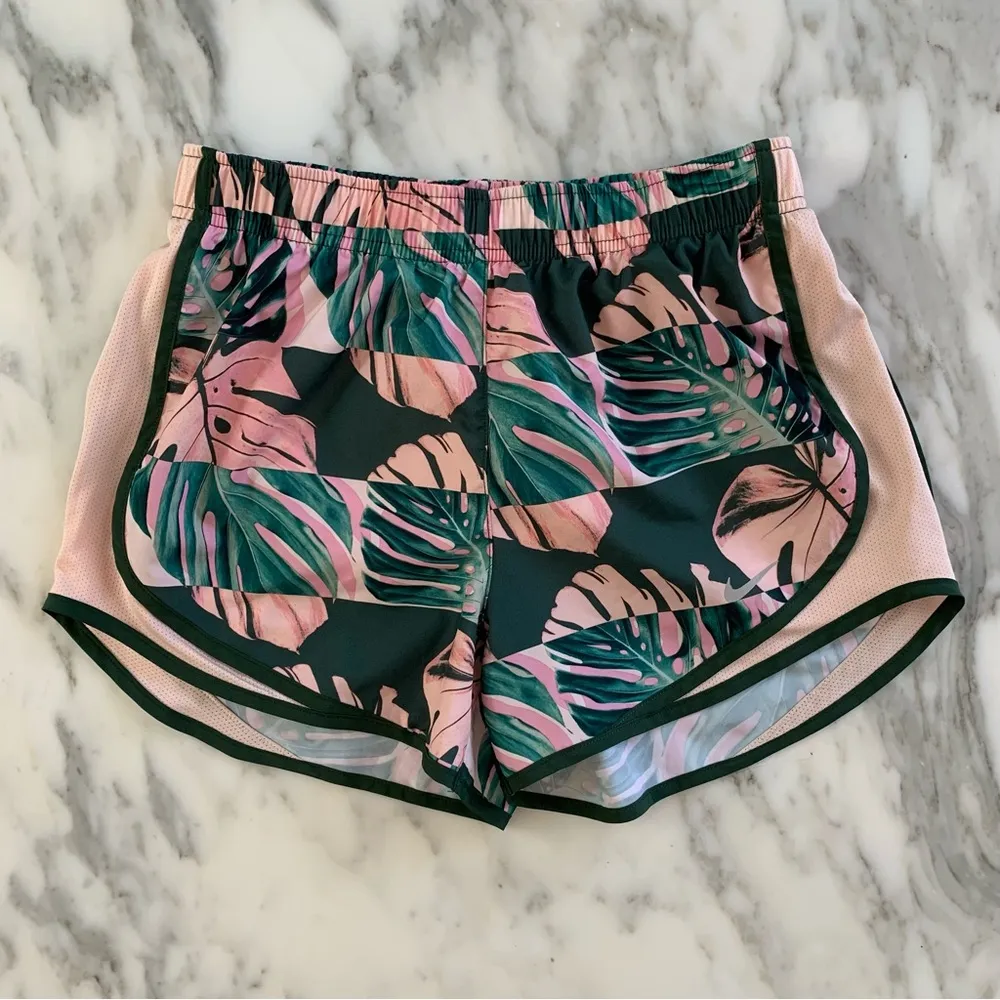 Nike Dry Fit Tempo Tropical Print Running Shorts • Size XS - Image 2