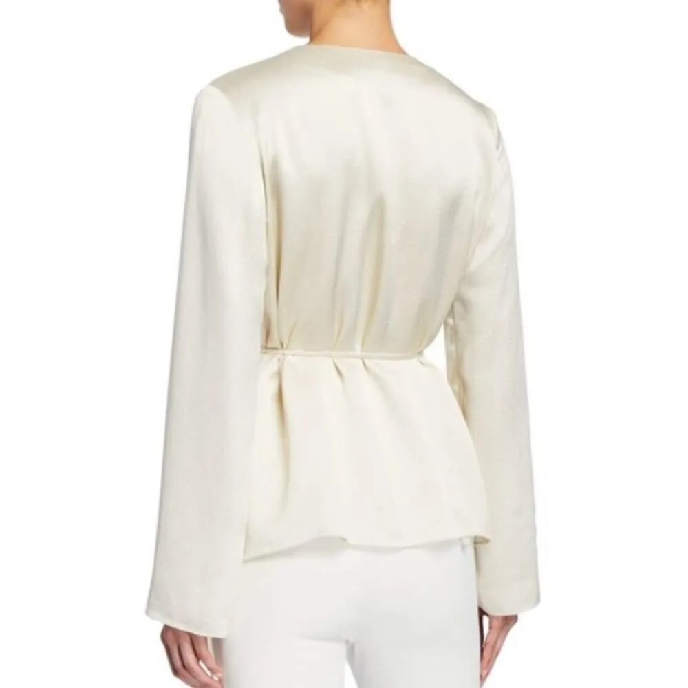 Theory Wrap Jacket Top Hammered Viscose NWT Sz. S - Image 2