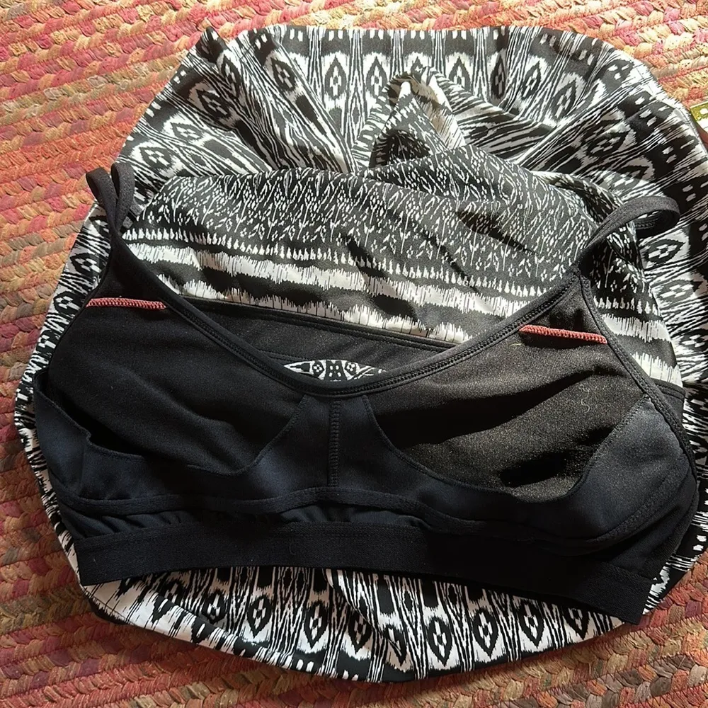 ATHLETA BLACK & WHITE GEOMETRIC ATHLETIC SPORT GOLF TENNIS DRESS - Image 5