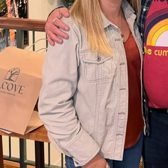 Columbia Tan Corduroy Jacket size small - Image 11