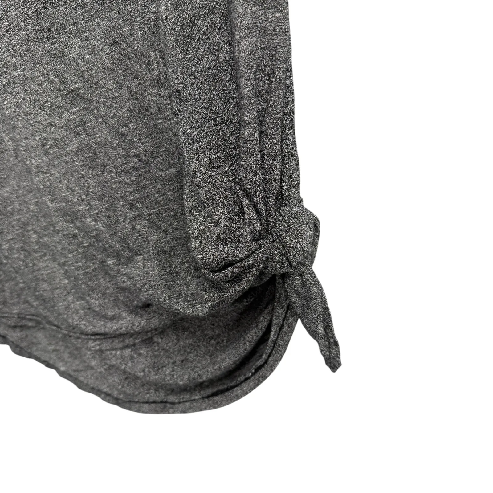 Michael Stars Heather Gray Knot Hem Top Women's Small Short Sleeve Stretch Tee - Image 3