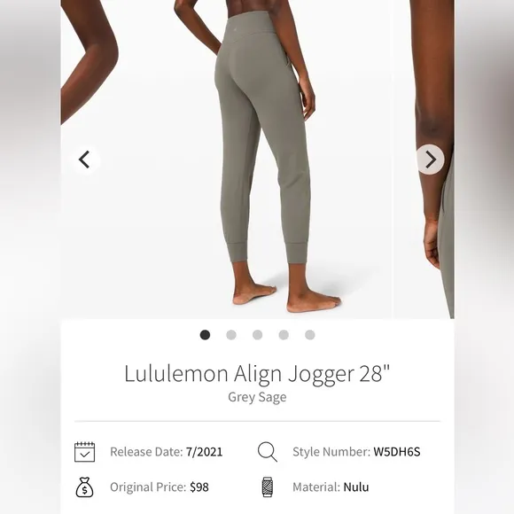 lululemon athletica Align Joggers in Grey Sage - Image 2