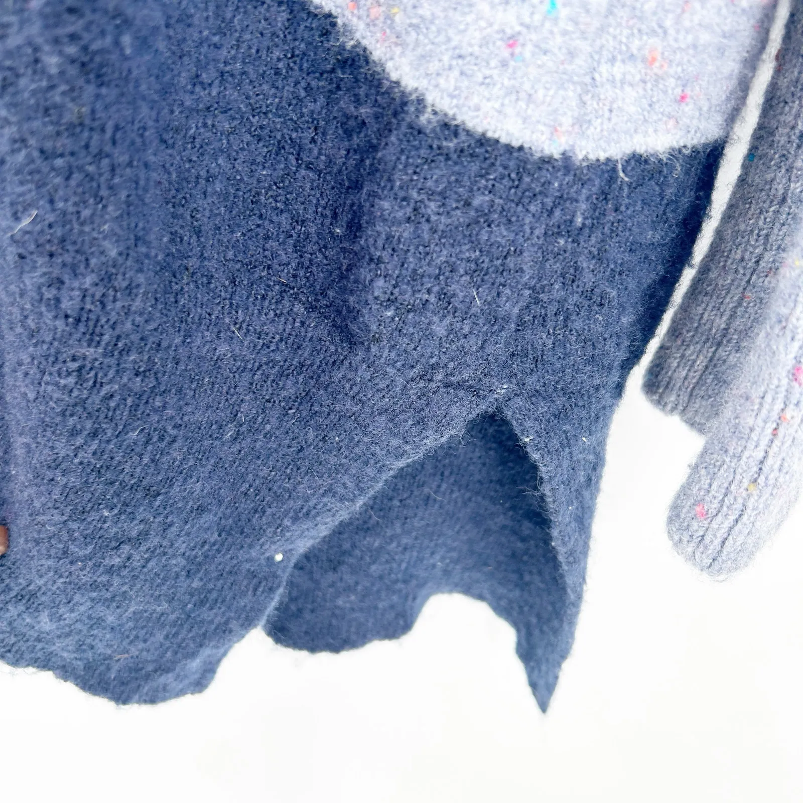 Loved + Adored Womens Fall Layer Colorblock Open Front Knit Longline Cardigan L Size L - Image 9