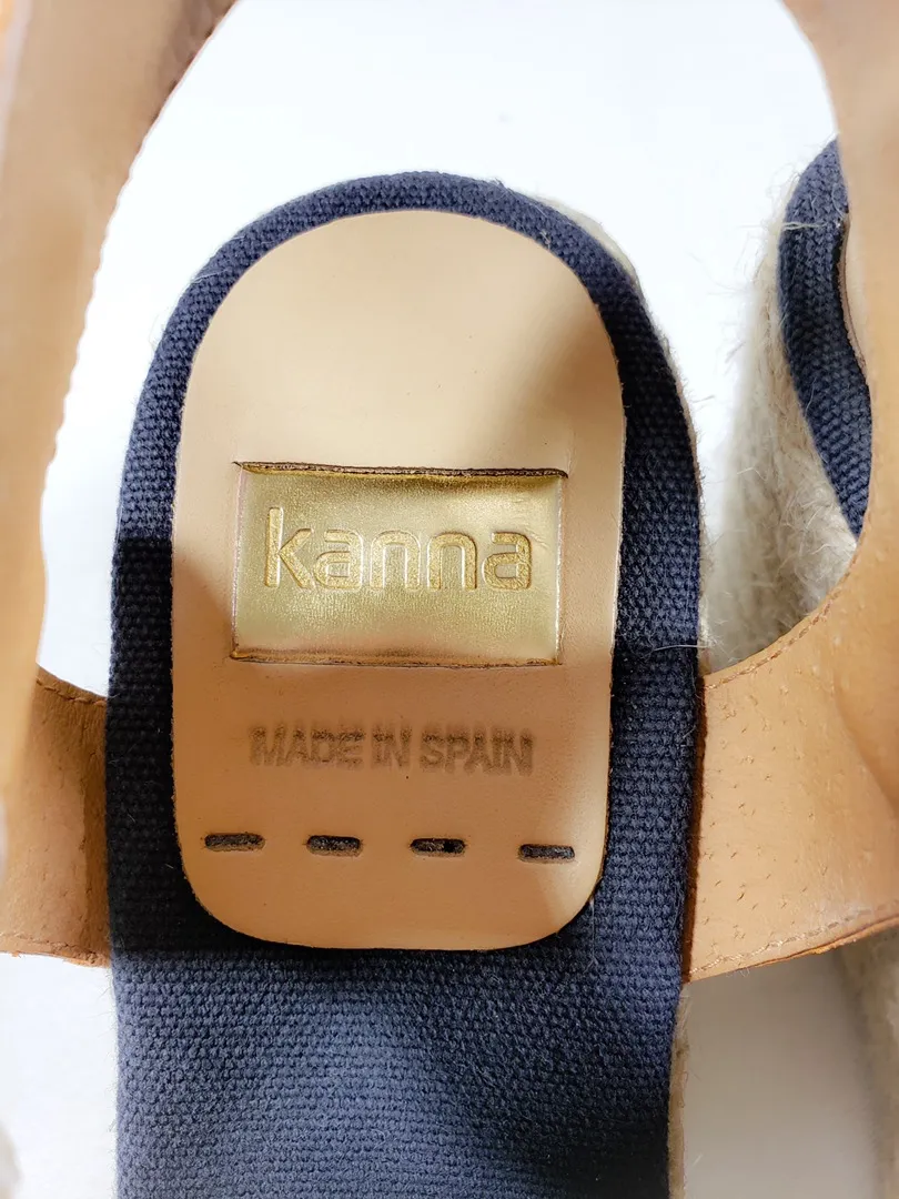 KANNA Espadrille Wedges Size 8 Snake Top Multiple - Image 6