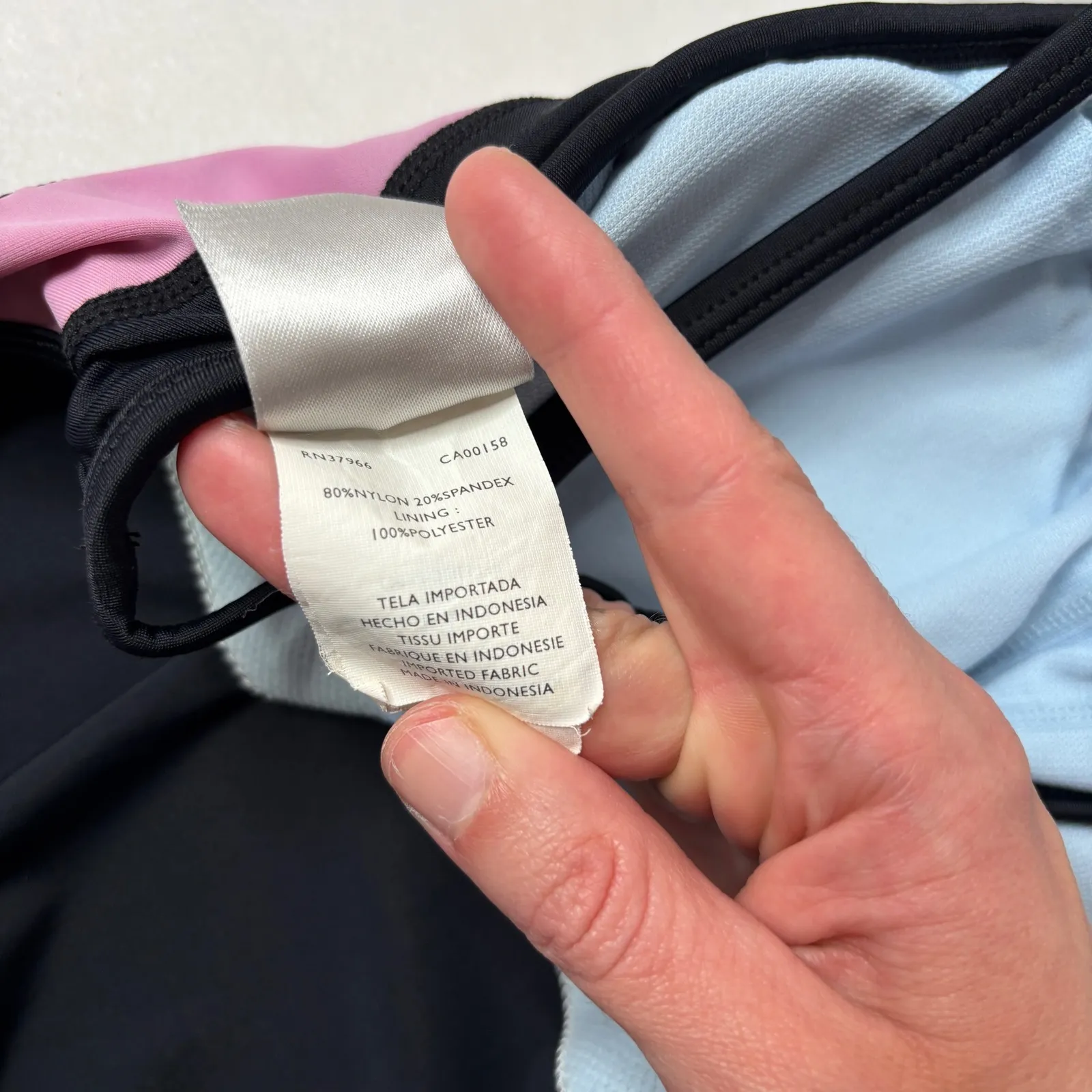 VTG‎ Nike Black Pink One Piece Swimsuit Womens 10 Swim Y2K Retro 90s 00s Modest - Image 8